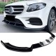 Splitter front spoiler lip fits for Mercedes W213 + C238 AMG Line 2016-2020 (pre-facelift
