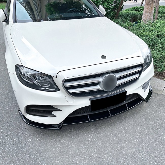 Splitter front spoiler lip fits for Mercedes W213 + C238 AMG Line 2016-2020 (pre-facelift