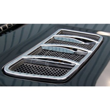 Chrom Lüfteinlass Finnen Motorhaube Mercedes für Mercedes W166 M ML GL GLS