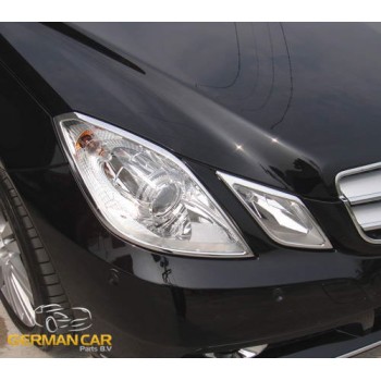 Chrom Scheinwerfer rahmen Scheinwerfers für Mercedes C207 A207 Coupe Cabrio