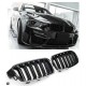 FITS FOR BMW F30 F31 SPORT GRILLE DOUBLE SLAT GLOSSY BLACK 