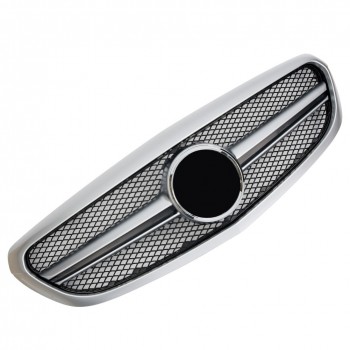 Grille Sport fits for Mercedes W205 C 2014+ ELEGANCE / CLASSIC SILVER
