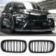 GRILLE FITS FOR BMW X5 / X6 F15 F16 SPORT DOUBLE SLAT MATTE BLACK 