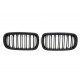 GRILLE FITS FOR BMW X5 / X6 F15 F16 SPORT DOUBLE SLAT MATTE BLACK 