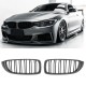GRILLE FITS FOR  BMW F32 F33 F36 F82 F80 DOUBLE SLAT FLAT BLACK 