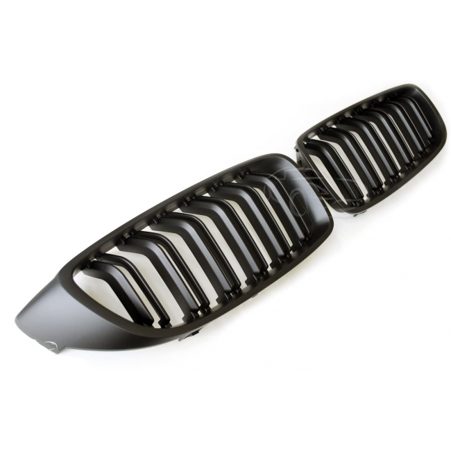 GRILLE FITS FOR  BMW F32 F33 F36 F82 F80 DOUBLE SLAT FLAT BLACK 