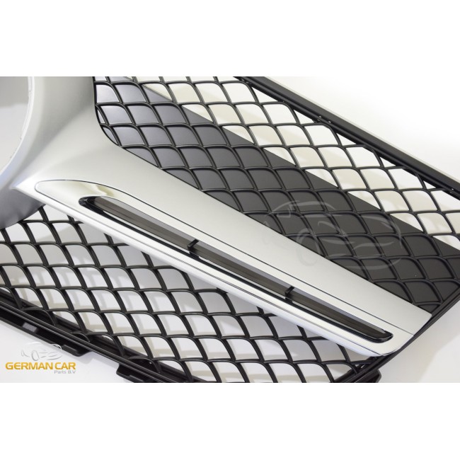 Grille Sport chrome black fits for Mercedes X204 GLK-CLASS LOOK 