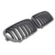 GRILLE FITS FOR BMW F20 F21 SPORT 15-18 DOUBLE SLAT FLAT BLACK 