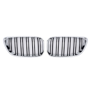 GRILLE FITS FOR BMW F22 F23 F87 SPORT DOUBLE SLAT CHROME BLACK 