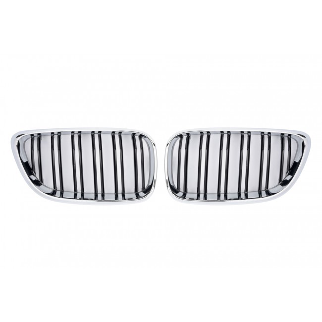 GRILLE FITS FOR BMW F22 F23 F87 SPORT DOUBLE SLAT CHROME BLACK 