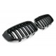 GRILLE FITS FOR BMW 3 F34 GT SPORT DOUBLE SLAT GLOSSY BLACK 