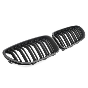GRILLE FITS FOR BMW 6 F06 F12 F13 SPORT DOUBLE SLAT FLAT BLACK 