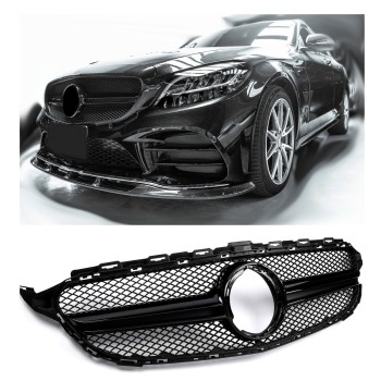 Grille fits for Mercedes W205 C-Class 2018-2021