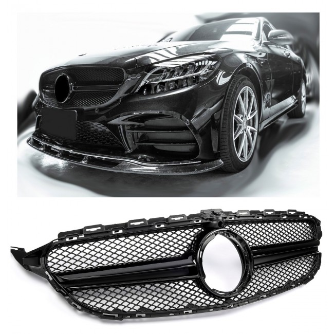 Grille fits for Mercedes W205 2018-2021 360°