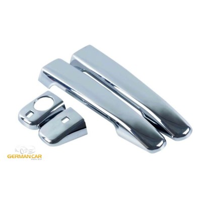 MERCEDES W202 C-CLASS CHROME DOOR HANDLE COVER TRIMS SET 