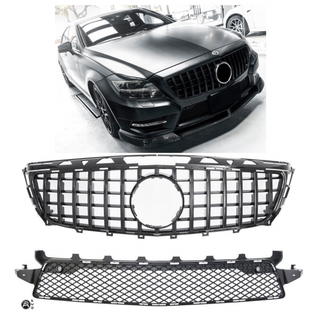 Grille Sport fits for Mercedes W218 CLS 2011-2014  PANAMERICANA LOOK 
