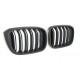 GRILLE FITS FOR BMW X3 X4 G01 G02 SPORT DOUBLE SLAT FLAT BLACK 