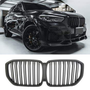 GRILLE FITS FOR BMW X5 G05 SPORT DOUBLE SLAT FLAT BLACK 2018-2023
