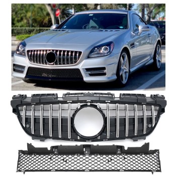 Grille Sport fits for Mercedes R172 SLK 2011-2015 PANAMERICANA GT LOOK 