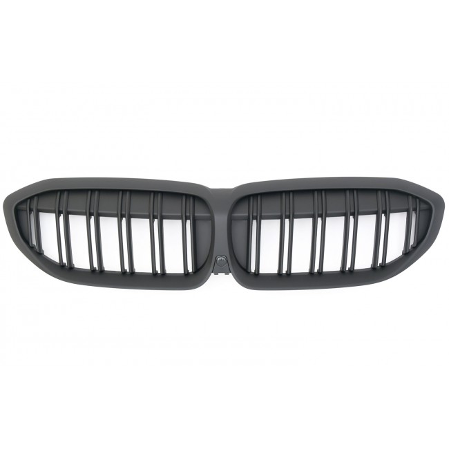 GRILLE FITS FOR BMW 3ER G20 G21 2019-2022 SPORT DOUBLE SLAT FLAT BLACK 