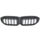 GRILLE FITS FOR BMW 3ER G20 G21 2019-2022 SPORT DOUBLE SLAT FLAT BLACK 
