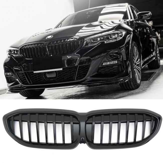 GRILLE FITS FOR BMW 3ER G20 G21 2019-2022 SPORT GLOSS BLACK 
