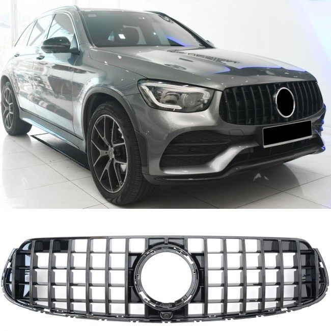 Sport Panamericana GT Grill Grille fits for Mercedes X253 GLC-Class Facelift AMG-Line