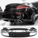REAR DIFFUSER + EXHAUST TRIM (CHROME) IN C63 FOR MERCEDES A205 C205