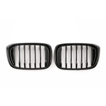GRILLE FITS FOR BMW X3 X4 G01 G02 SPORT GLOSS BLACK 