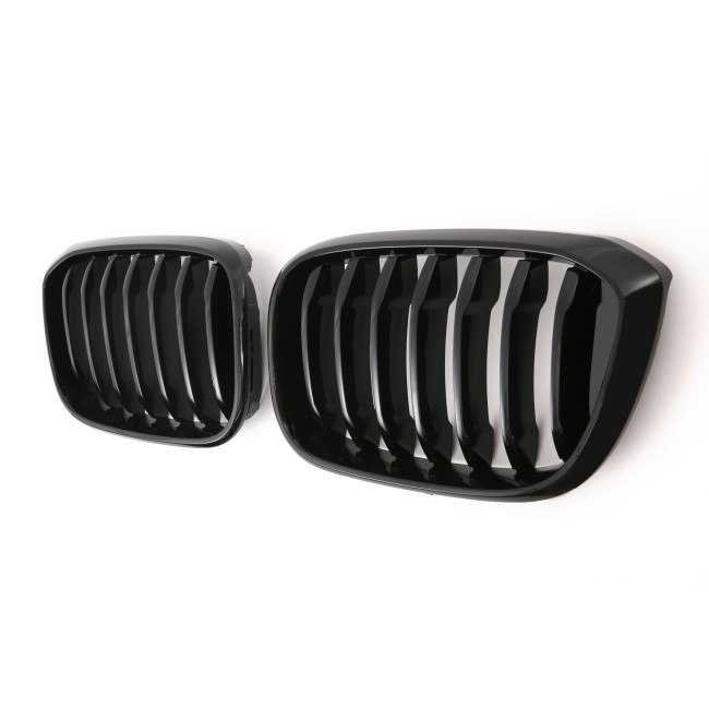 GRILLE FITS FOR BMW X3 X4 G01 G02 SPORT GLOSS BLACK 