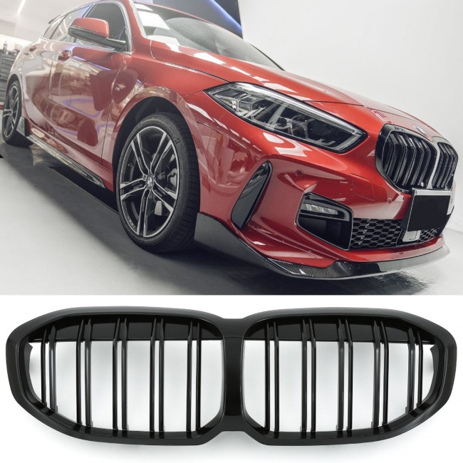 GRILLE FITS FOR BMW F40 F41 SPORT DOUBLE SLAT LOOK GLOSS BLACK
