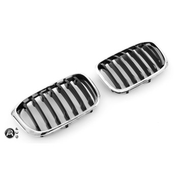 GRILLE FITS FOR BMW X3 X4 G01 G02 SPORT CHROME BLACK 