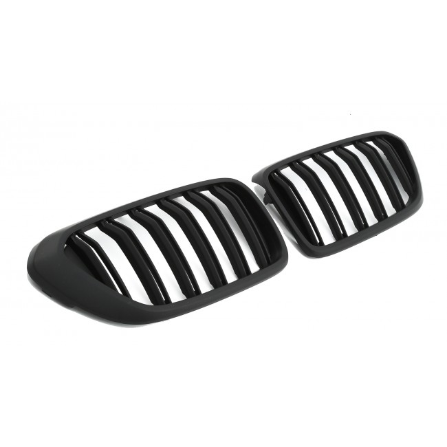 GRILLE FITS FOR BMW 6 G32 GRAN TURISMO SPORT DOUBLE SLAT MATTE BLACK 