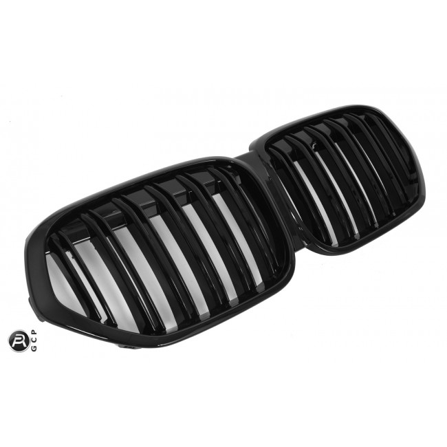 GRILLE FITS BMW X1 F48 LCI SPORT DOUBLE SLAT BLACK 2019-2022