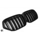 GRILLE FITS BMW X1 F48 LCI SPORT DOUBLE SLAT BLACK 2019-2022
