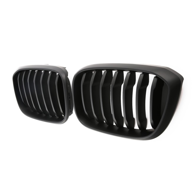 GRILLE FITS FOR BMW X3 X4 G01 G02 SPORT FLAT BLACK 