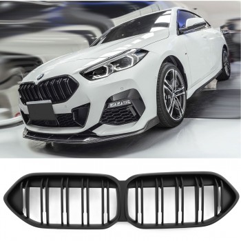GRILLE FITS FOR BMW F44 GRAN COUPE SPORT DOUBLE SLAT FLAT BLACK 
