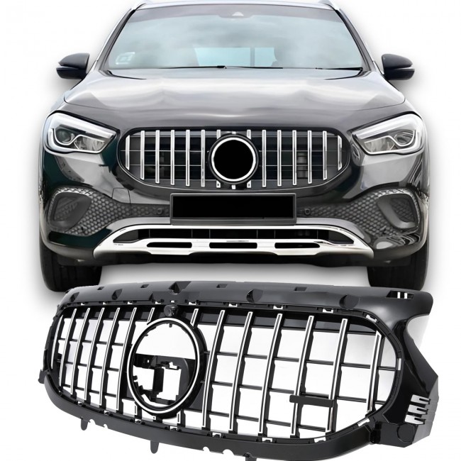 Grille Sport Chrome / Black fits for Mercedes H247 GLA PANAMERICANA GT 2020-2023
