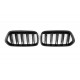 FITS FOR BMW X2 F39 SPORT DOUBLE BAR GRILL GLOSSY BLACK