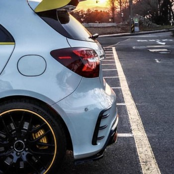 AERO FLAPS BLACK rear fits for Mercedes W176 A-Class