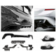 DIFFUSOR + AUSPUFFBLENDEN SCHWARZ PASST FÜR BMW 3ER M340i G20 