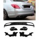 Rear spoiler diffuser in the C63 fits for Mercedes W205 standard equipment
