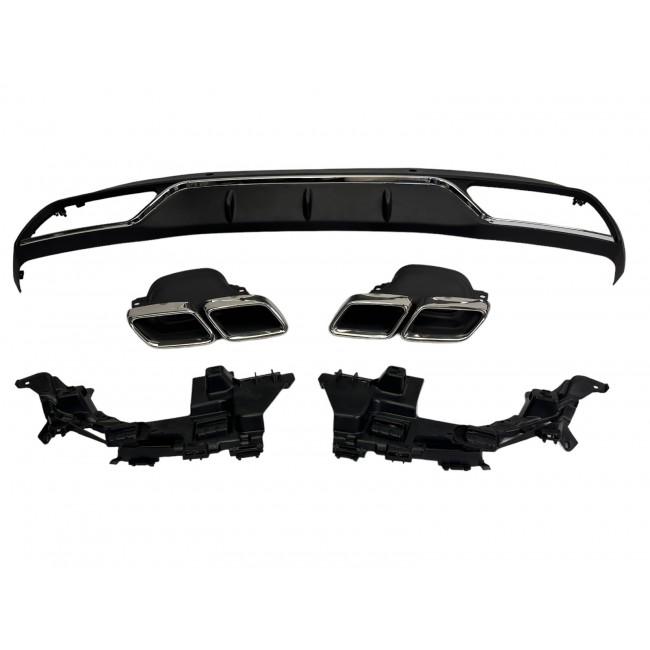 Rear spoiler diffuser in the C63 fits for Mercedes W205 standard equipment