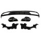 Rear spoiler diffuser in the C63 fits for Mercedes W205 standard equipment