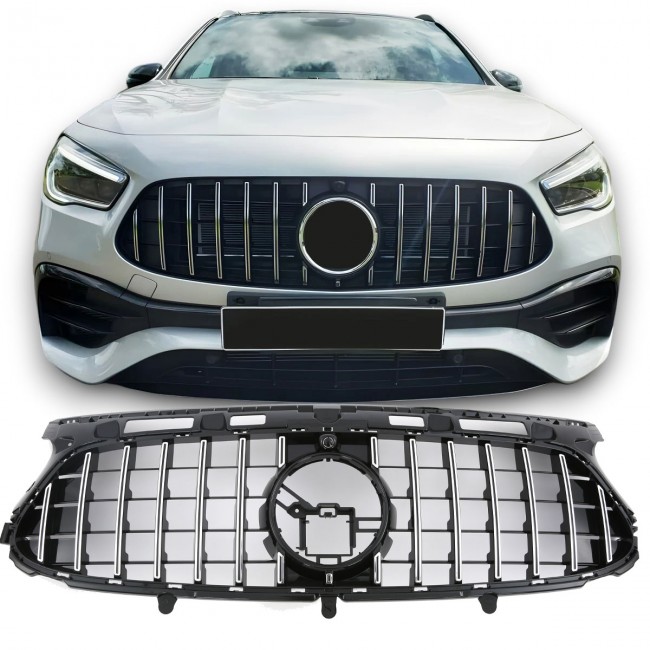 Grille Sport Chrome / Black fits for Mercedes H247 GLA PANAMERICANA GT 2020-2023