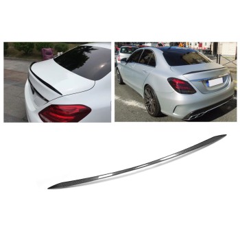 REAR SPOILER LIP CARBON OPTIK fits for Mercedes W205 C-Class