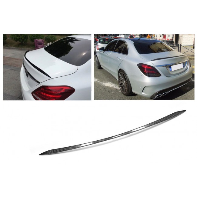 REAR SPOILER LIP CARBON OPTIK fits for Mercedes W205 C-Class