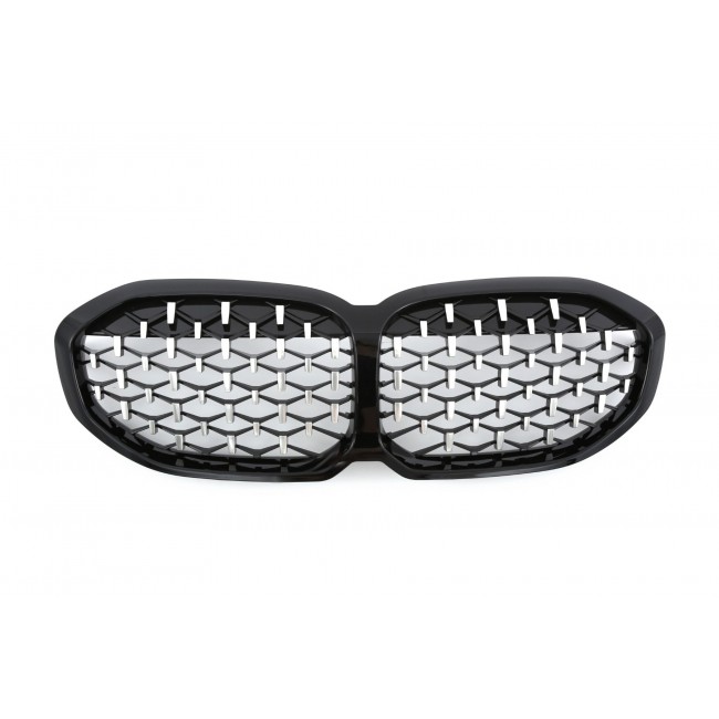SUITABLE FOR BMW 1 SERIES F40 RADIATOR GRILL DIAMOND CHROME BLACK