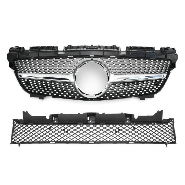Grill Sport Kühlergrill passt für Mercedes R172 SLK 2011-2015 DIAMANT