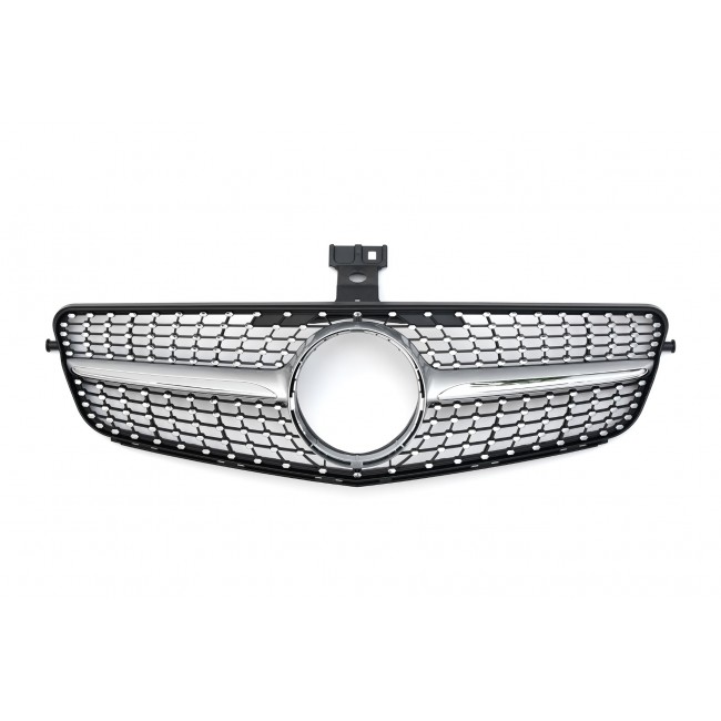 Grill Sport Kühlergrill Chrom passt für Mercedes W204 DIAMANT